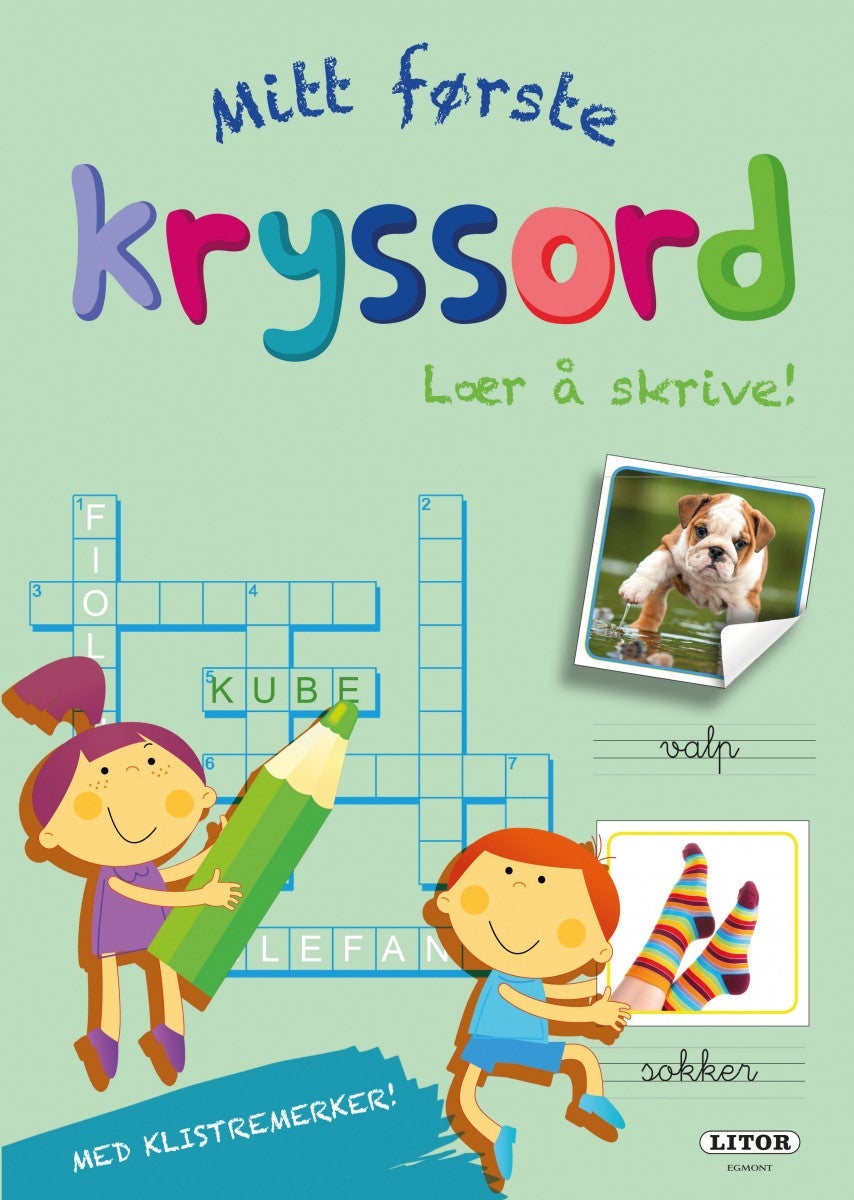 Kryssordbok Mine første kryssord Grønn