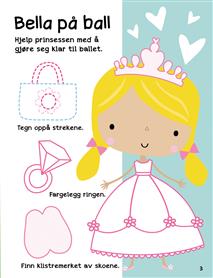 Aktivitetsbok Prinsesse på slottet m/klistremerker