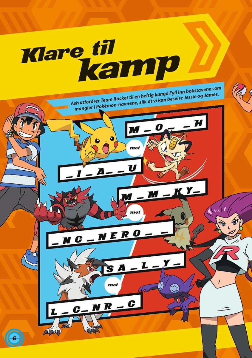 Aktivitetsbok Pokemon