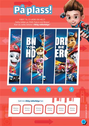 Aktivitetsbok Paw Patrol m/klistremerker