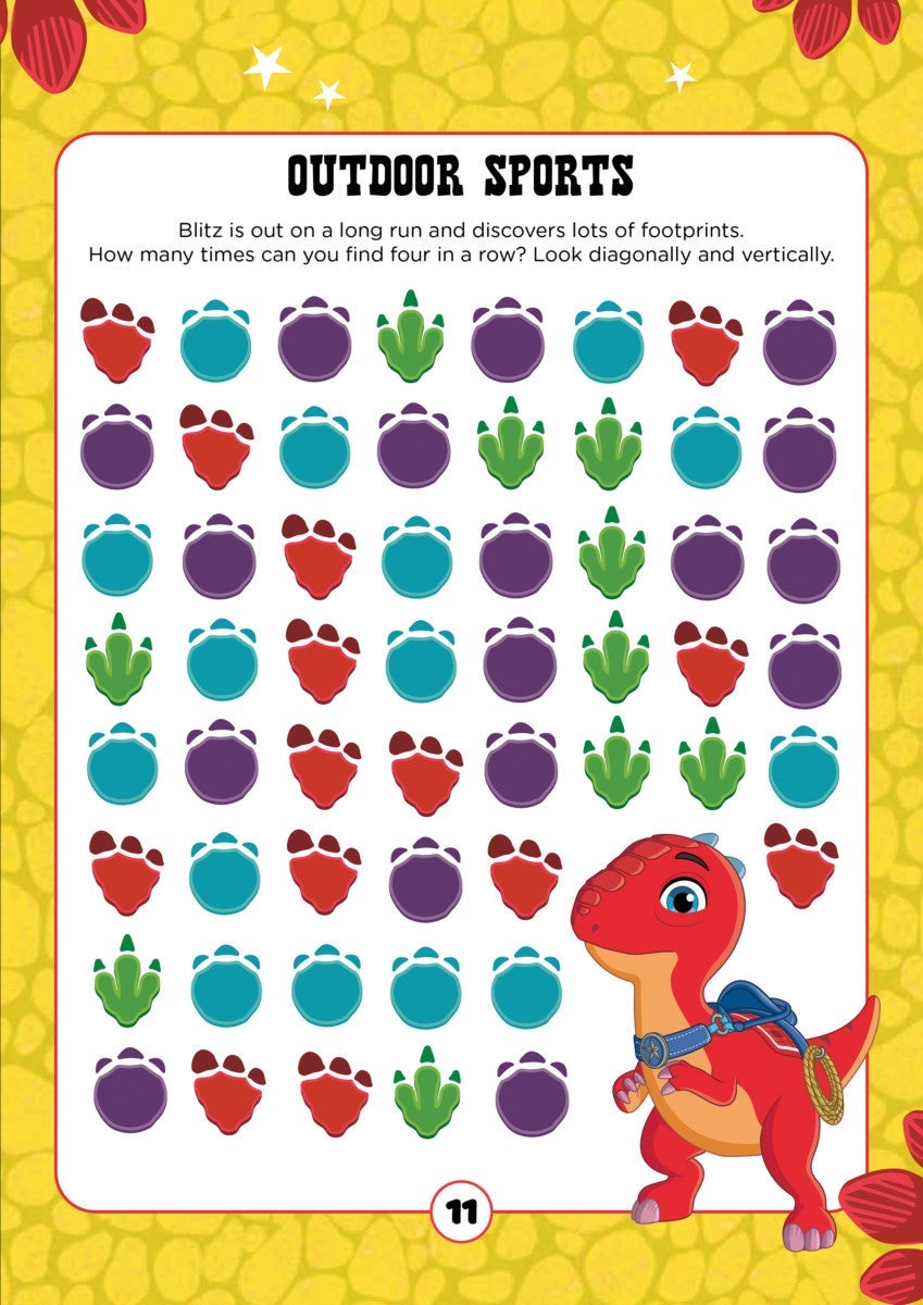 Aktivitetsbok Dino ranch med klistremerker