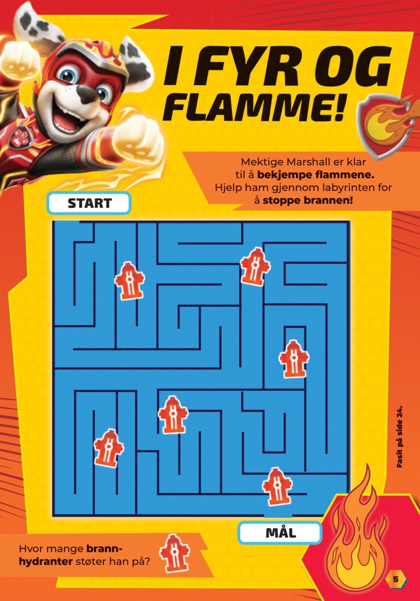 Aktivitetsbok Paw Patrol m/klistremerker