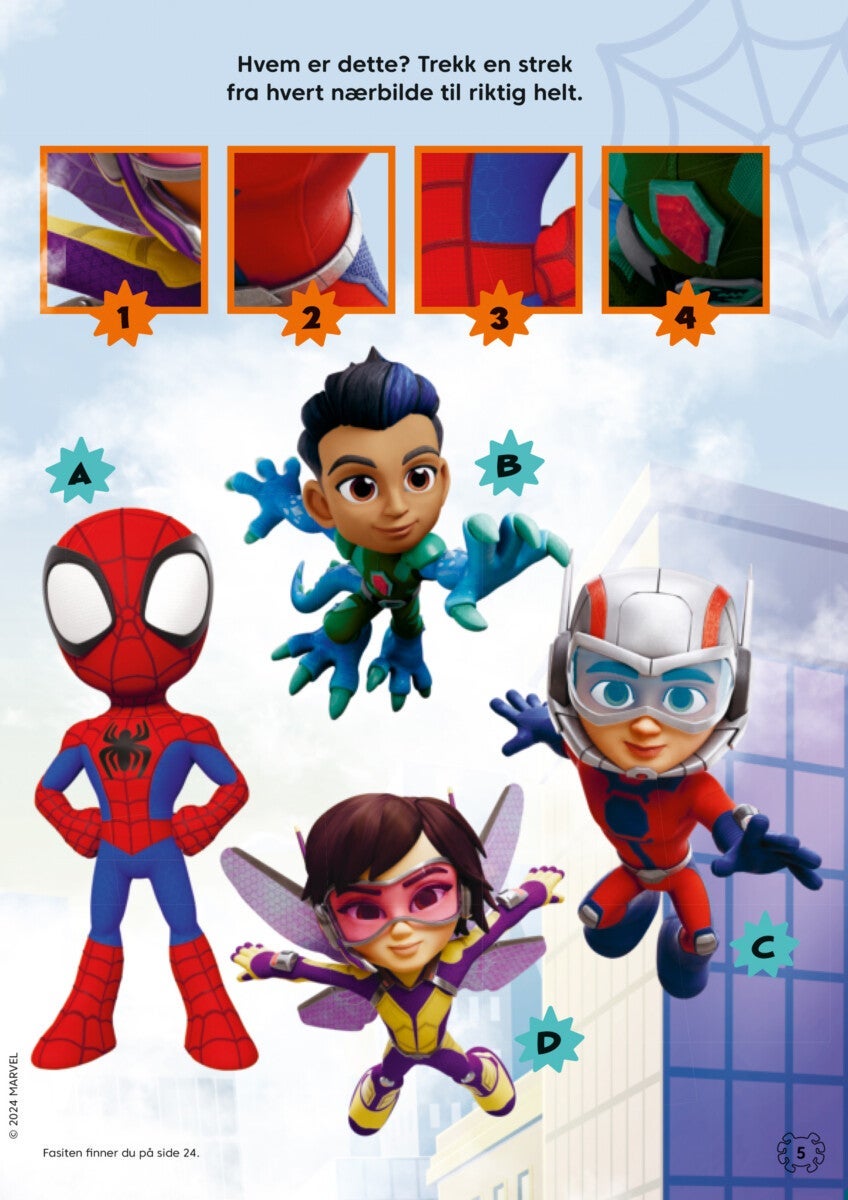 Aktivitetsbok Marvel Spidey m/klistremerker