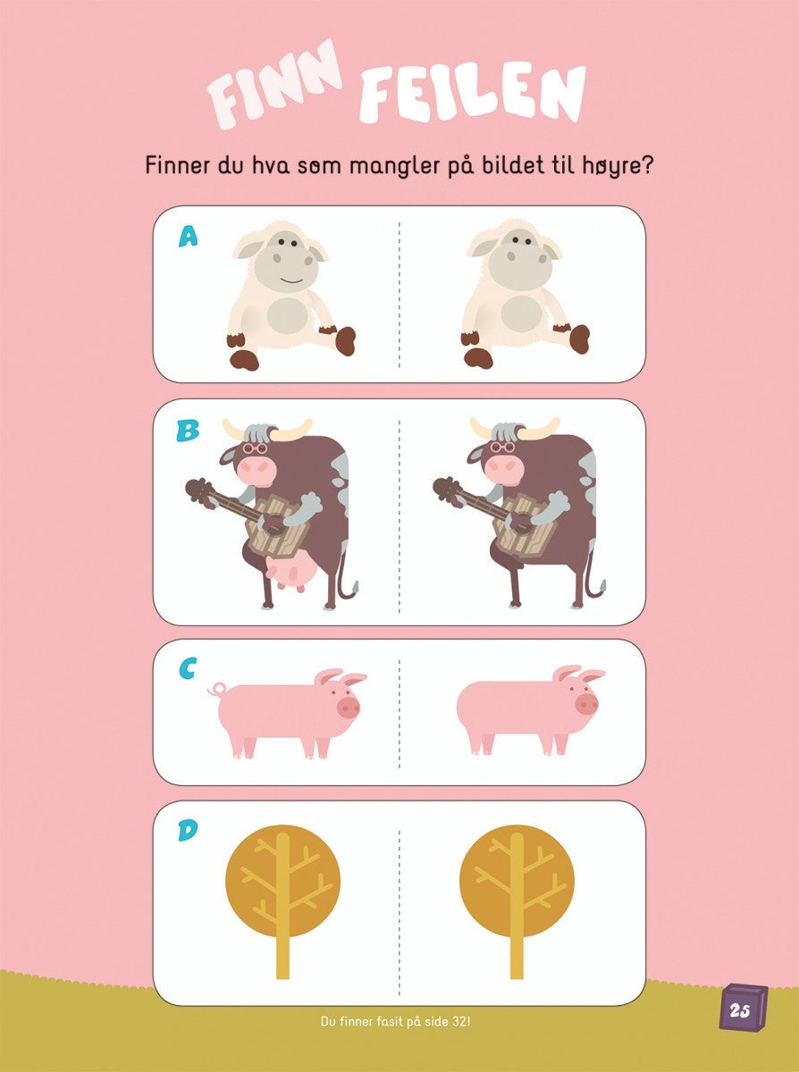 Aktivitetsbok Fantorangen Med Klistremerker