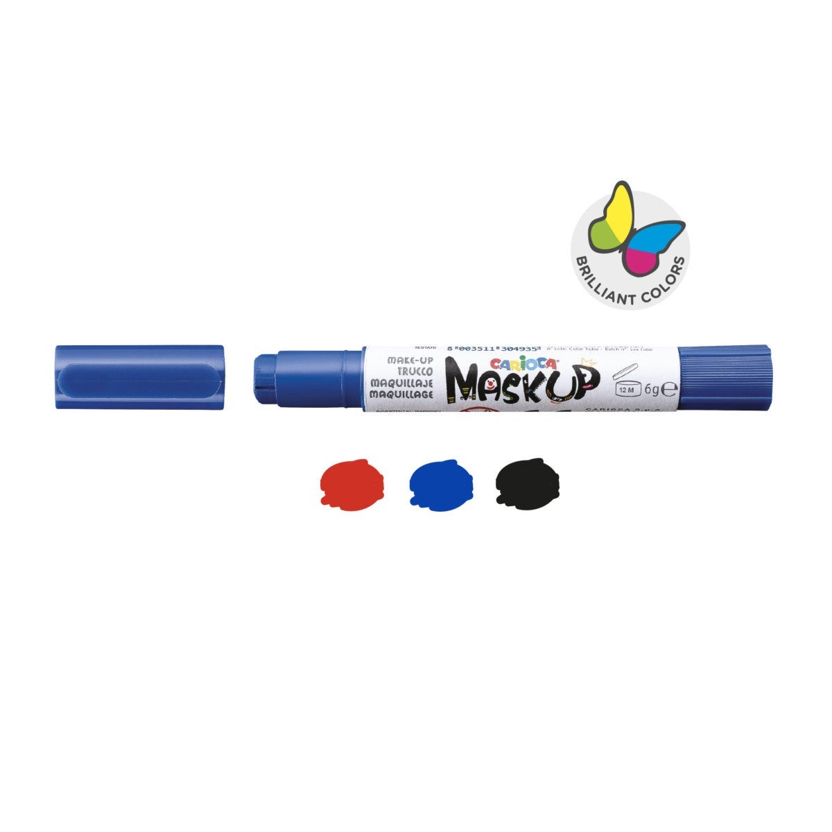 Hobby Ansiktsmaling Carioca Pirat 3 Stk