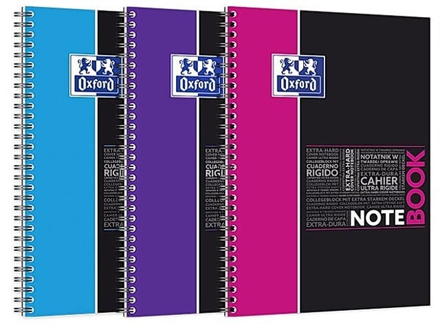 Notatbok Oxford Notabook B5 linjer ass