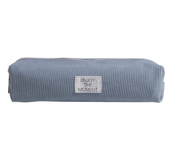 Pennal kordfløyel velvet blå