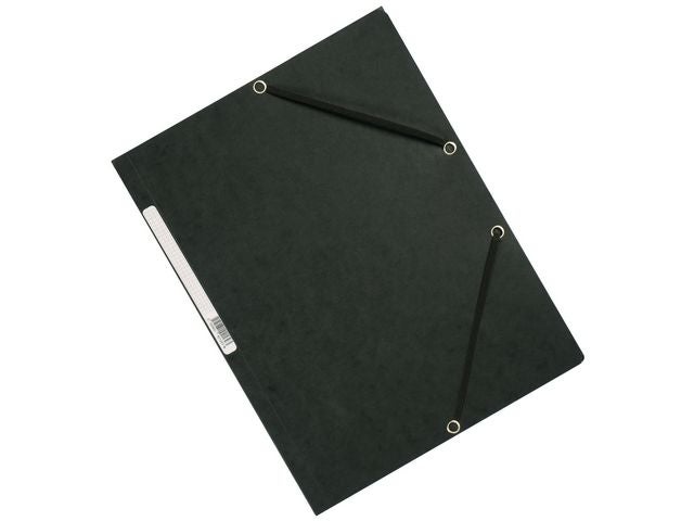 Strikkmappe Exacompta A4 3 kl 355g Sort