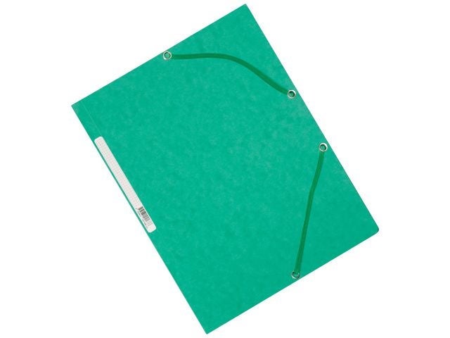 Strikkmappe Exacompta A4 3 kl 355g Grønn