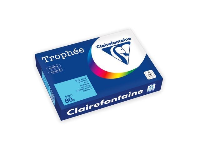Kopipapir A4 80g trophee isblå (500)