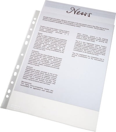 Plastlomme Esselte A4 topp 38my (10)