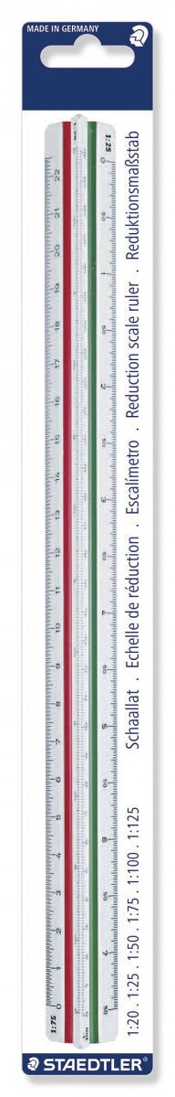 Linjal reduksjon 1:20-25-50-75-100-125