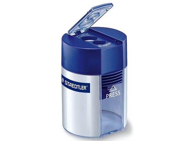 Blyantspisser Staedtler 512 dobbel blå