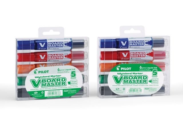 Whiteboardpenn Pilot V-Board M rund (5)