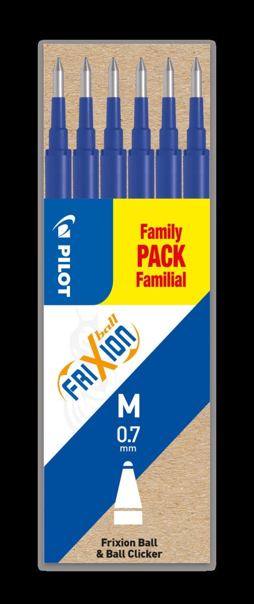 Refill Pilot Frixion 0,7 blå (6)