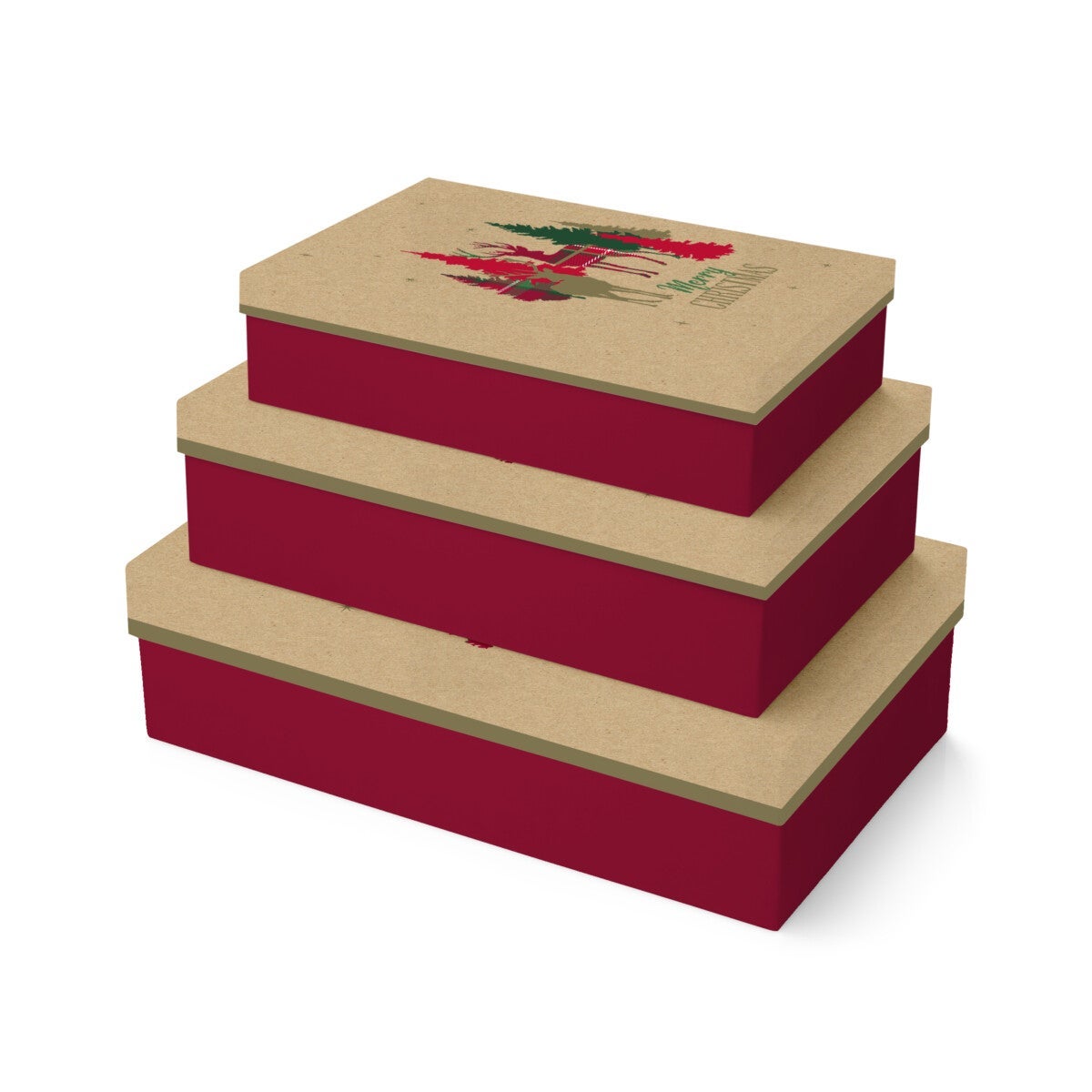 Gaveesker i sett Stag Tartan 3