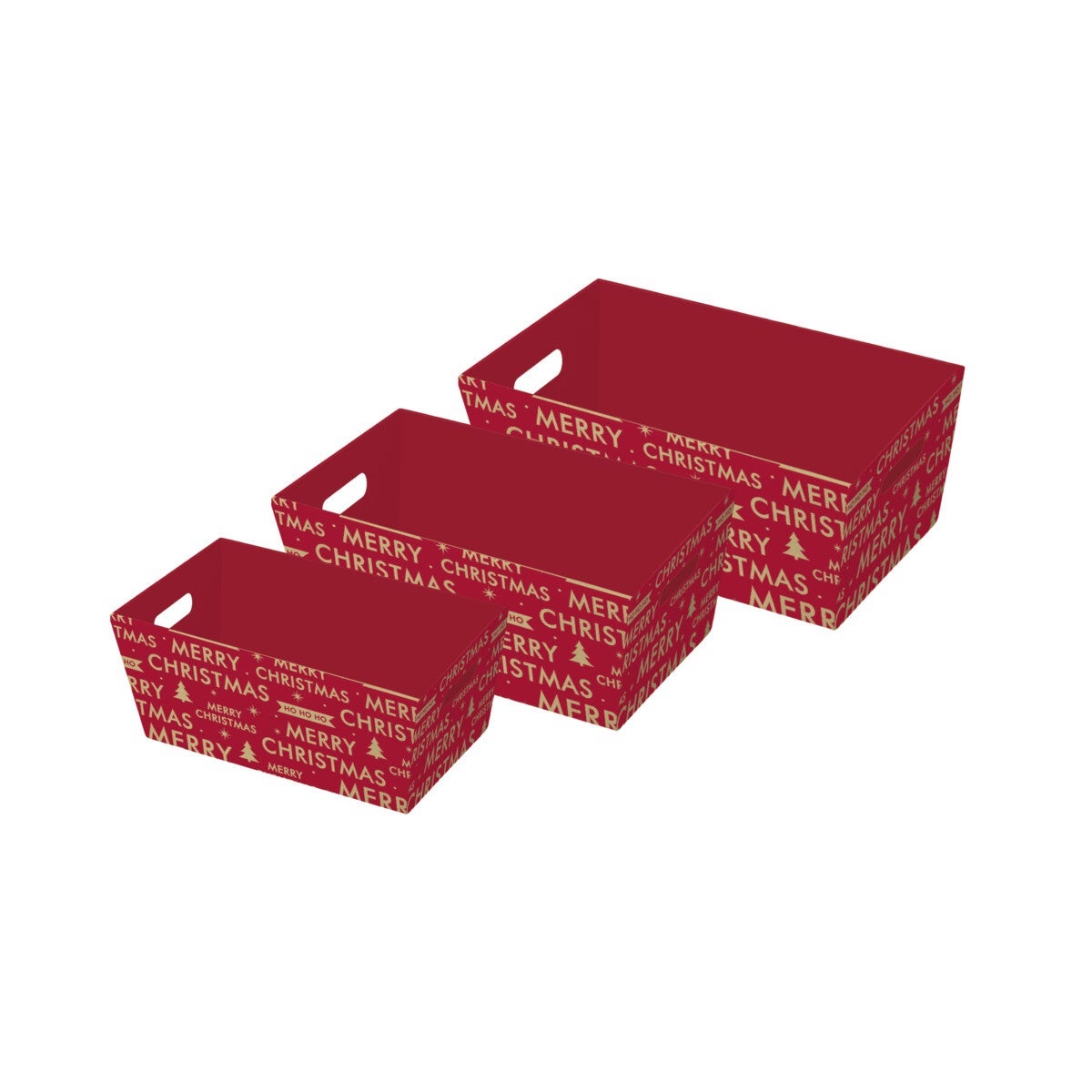 Gavekurver i sett Merry Xmas 3