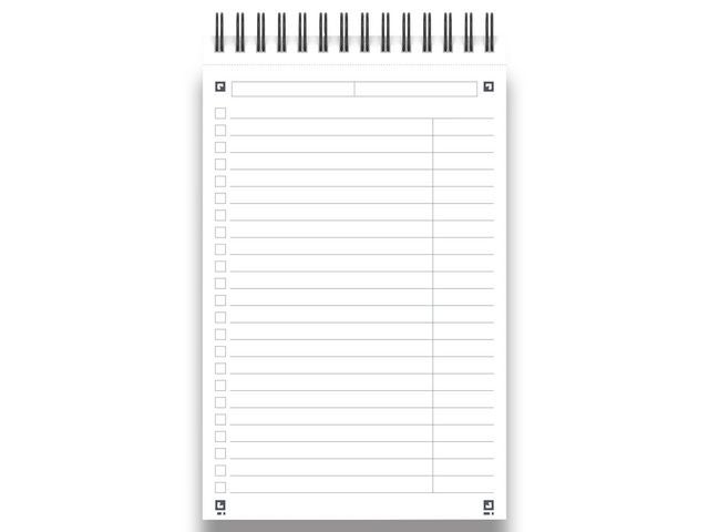 Notatbok Oxford to-do-list 12,5x20 ass
