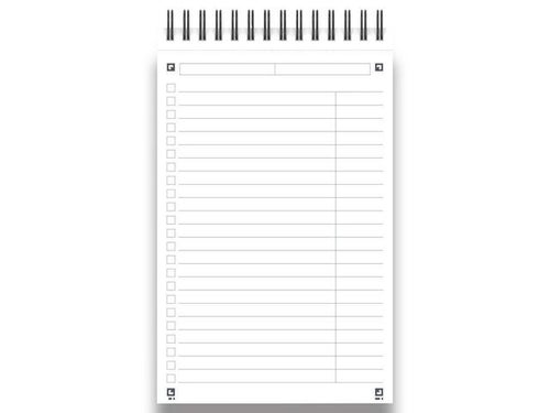Notatbok Oxford to-do-list 12,5x20 ass