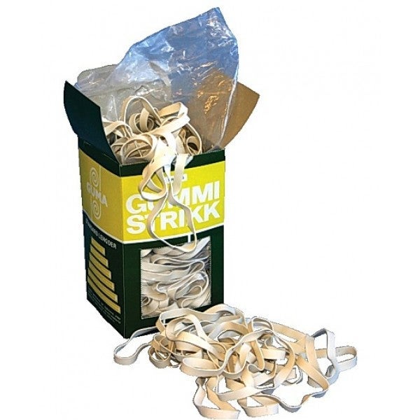 Gummistrikk Guma nr 120/8 500g hvit(200)