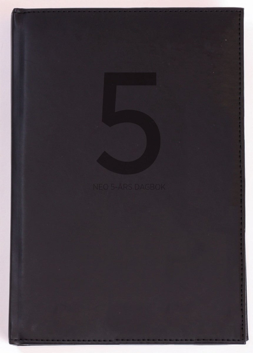 Dagbok Grieg Neo A5 Linjer 5 år grå