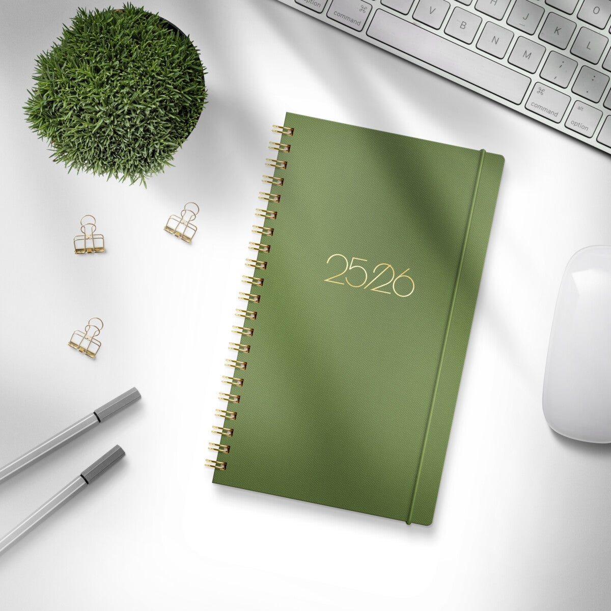 Studentkalender Grieg XL 25/26 grønn