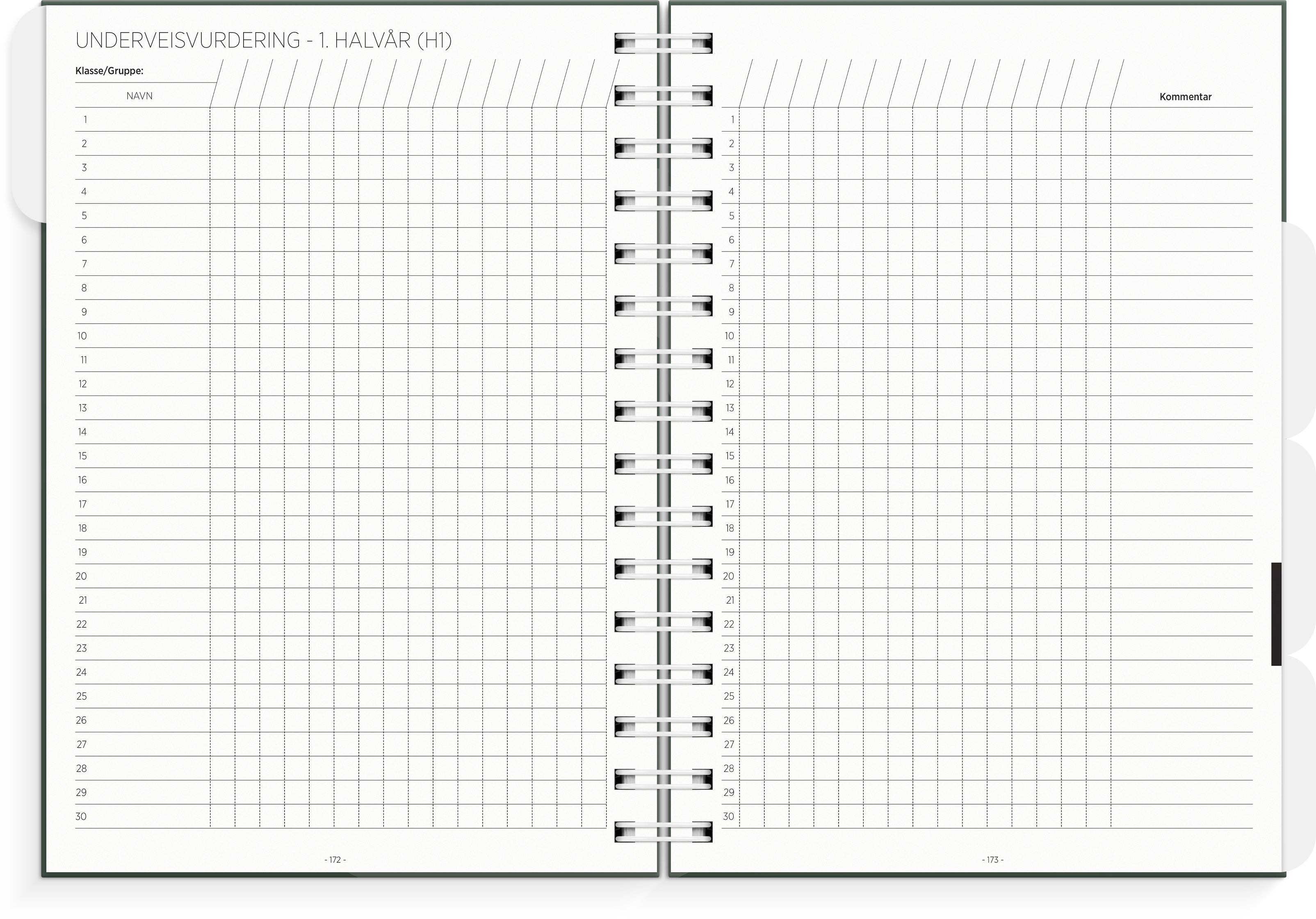 Lærerkalender A5 gr skole 26/27 grønn