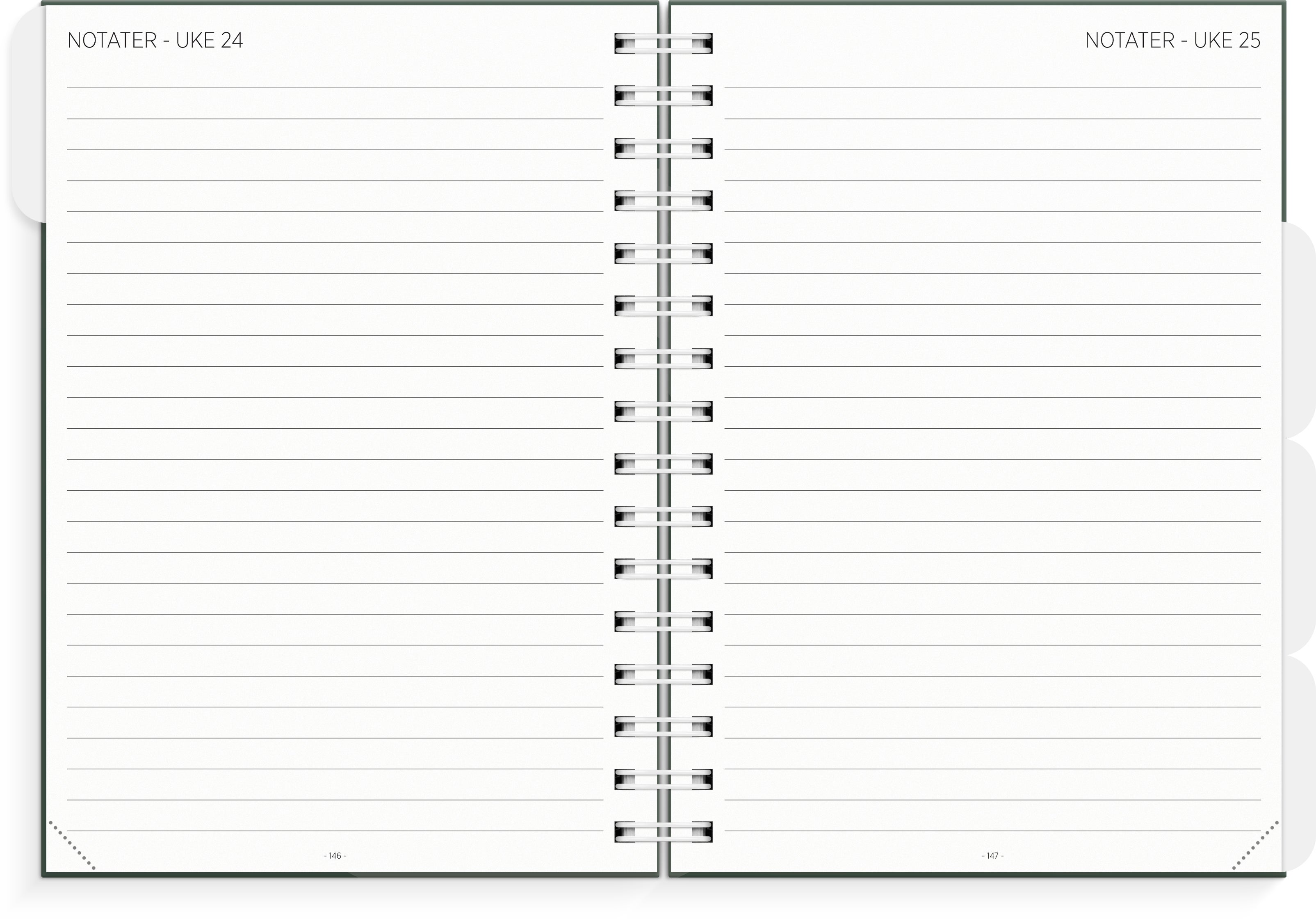 Lærerkalender A5 gr skole 26/27 grønn