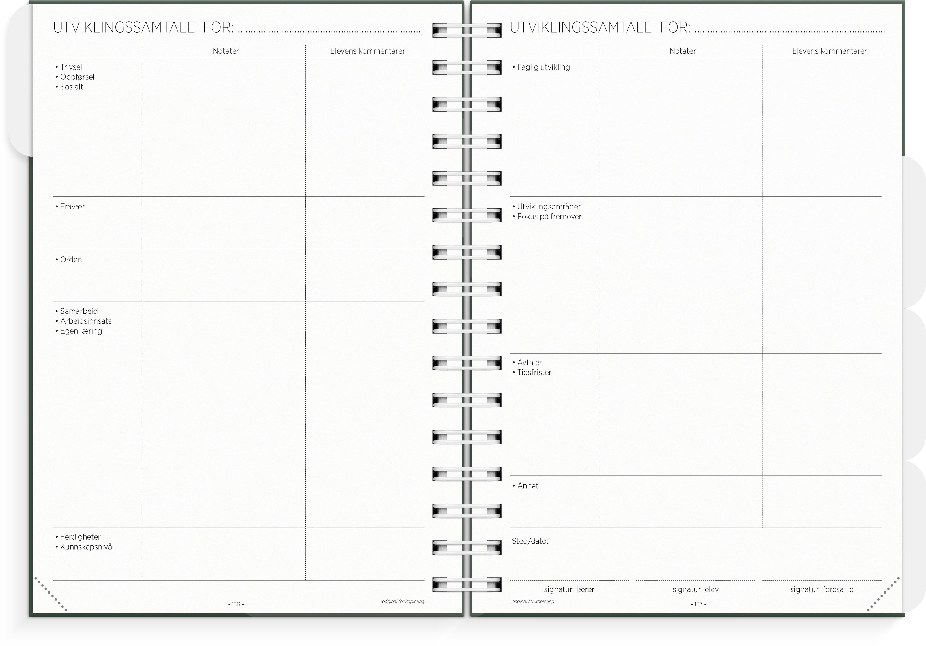 Lærerkalender A5 gr skole 26/27 grønn