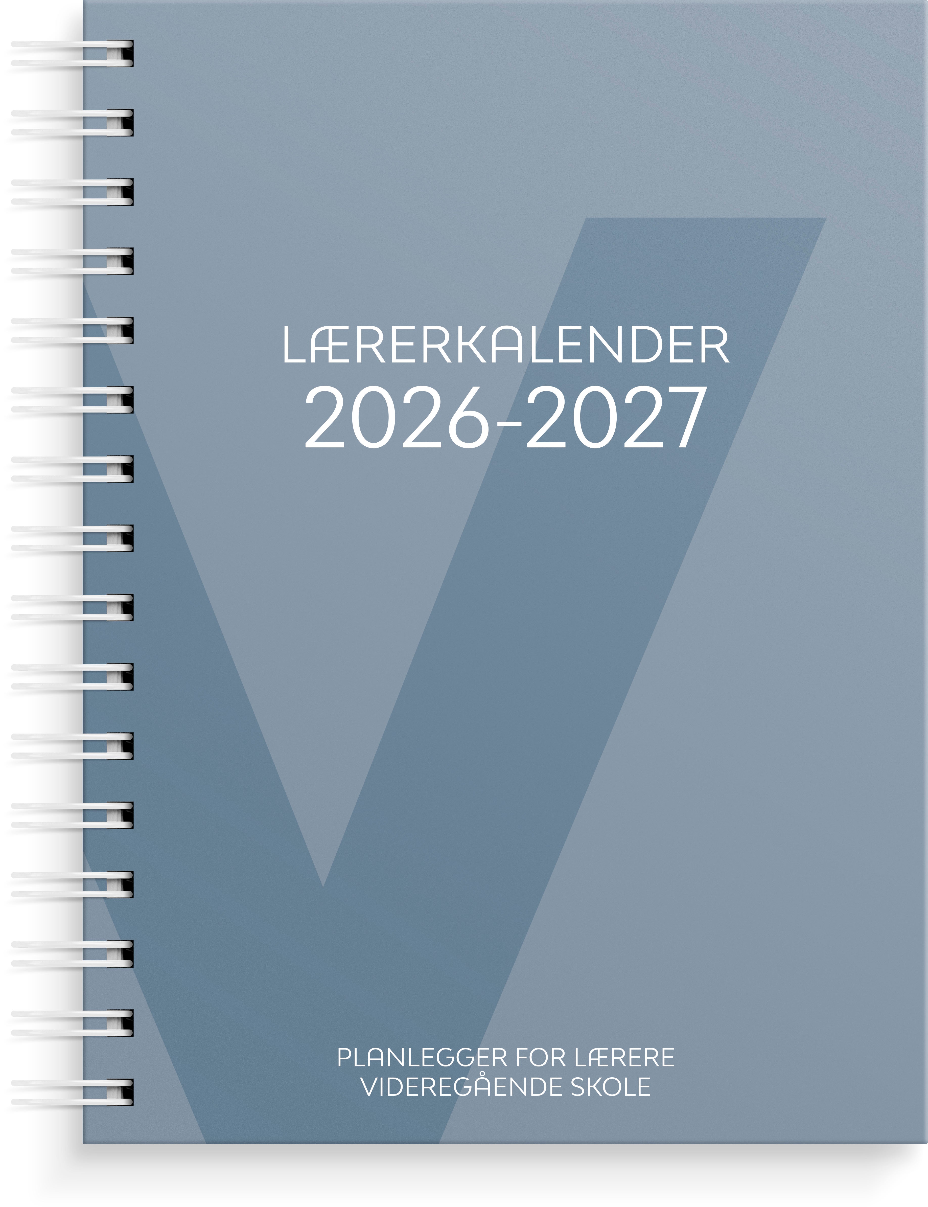 Lærerkalender A5 vg skole 26/27 blå