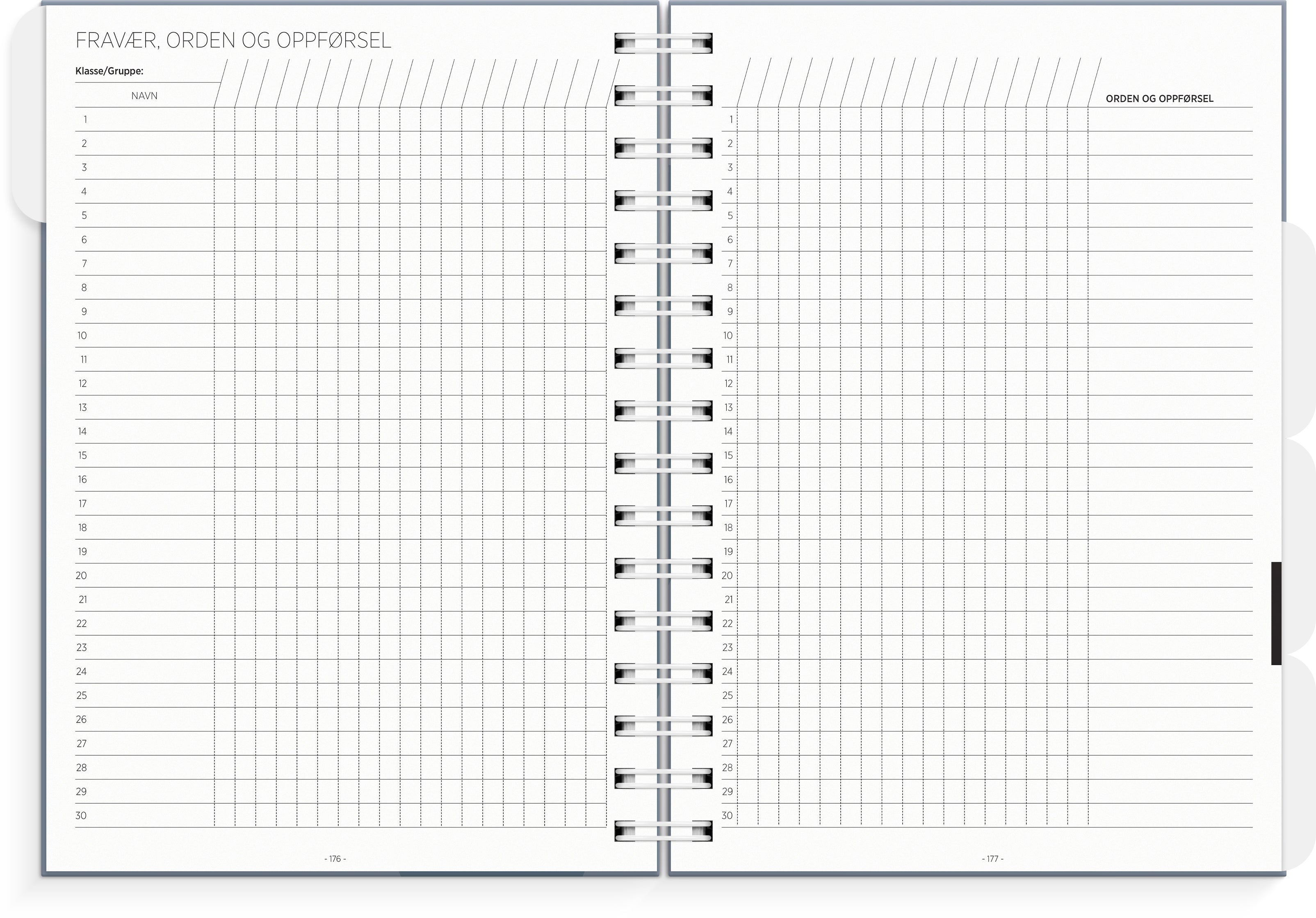 Lærerkalender A5 vg skole 26/27 blå