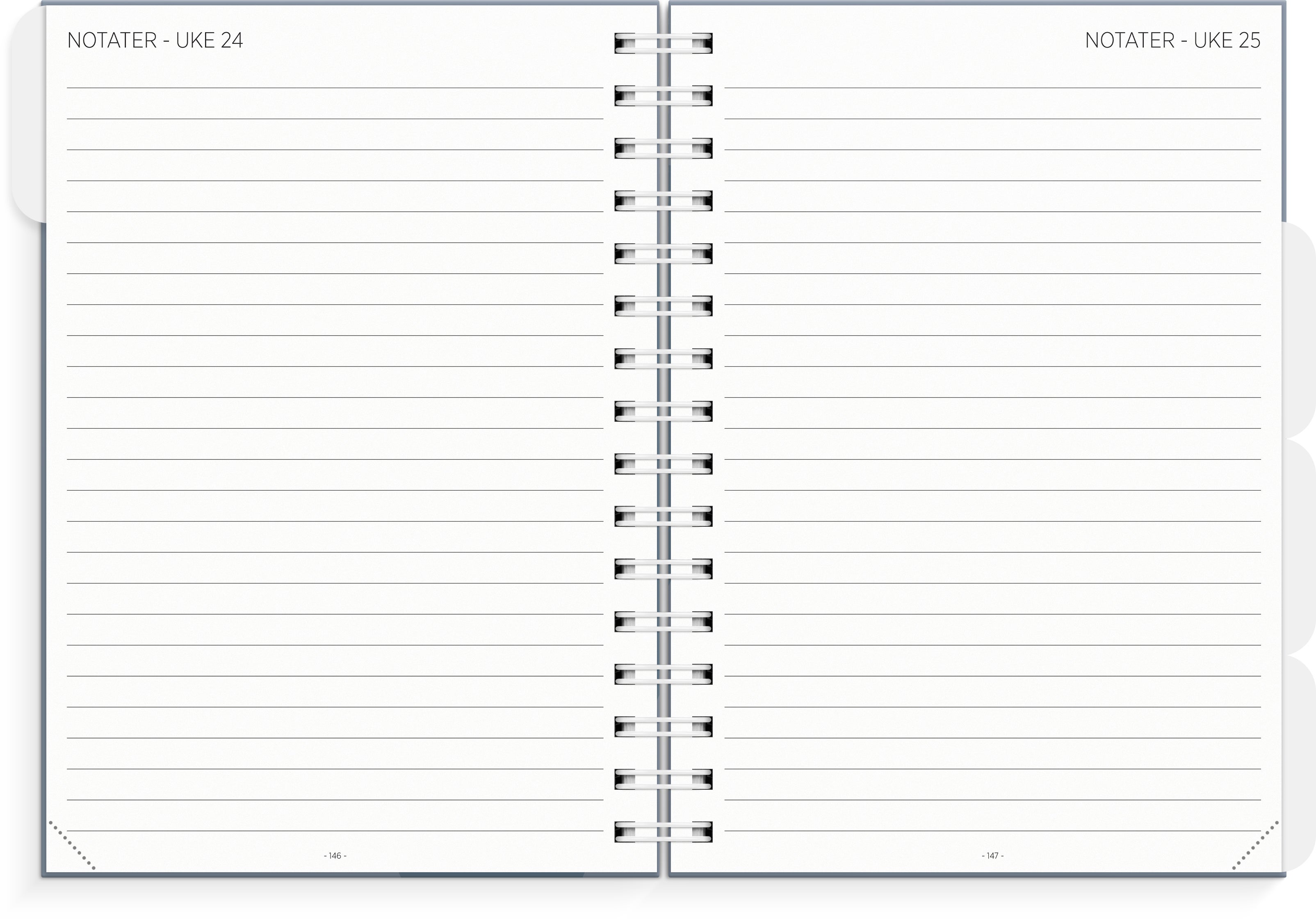 Lærerkalender A5 vg skole 26/27 blå