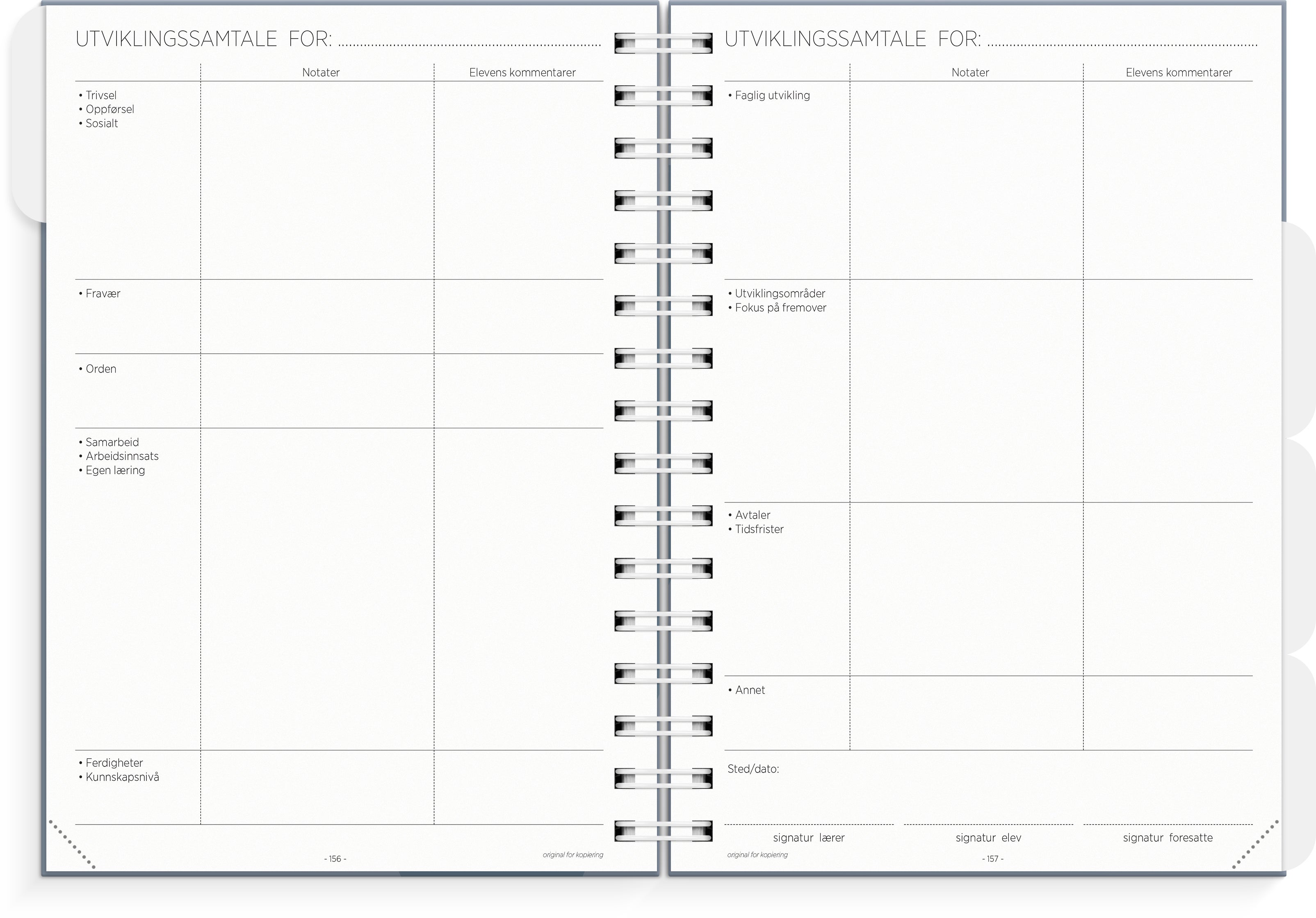 Lærerkalender A5 vg skole 26/27 blå