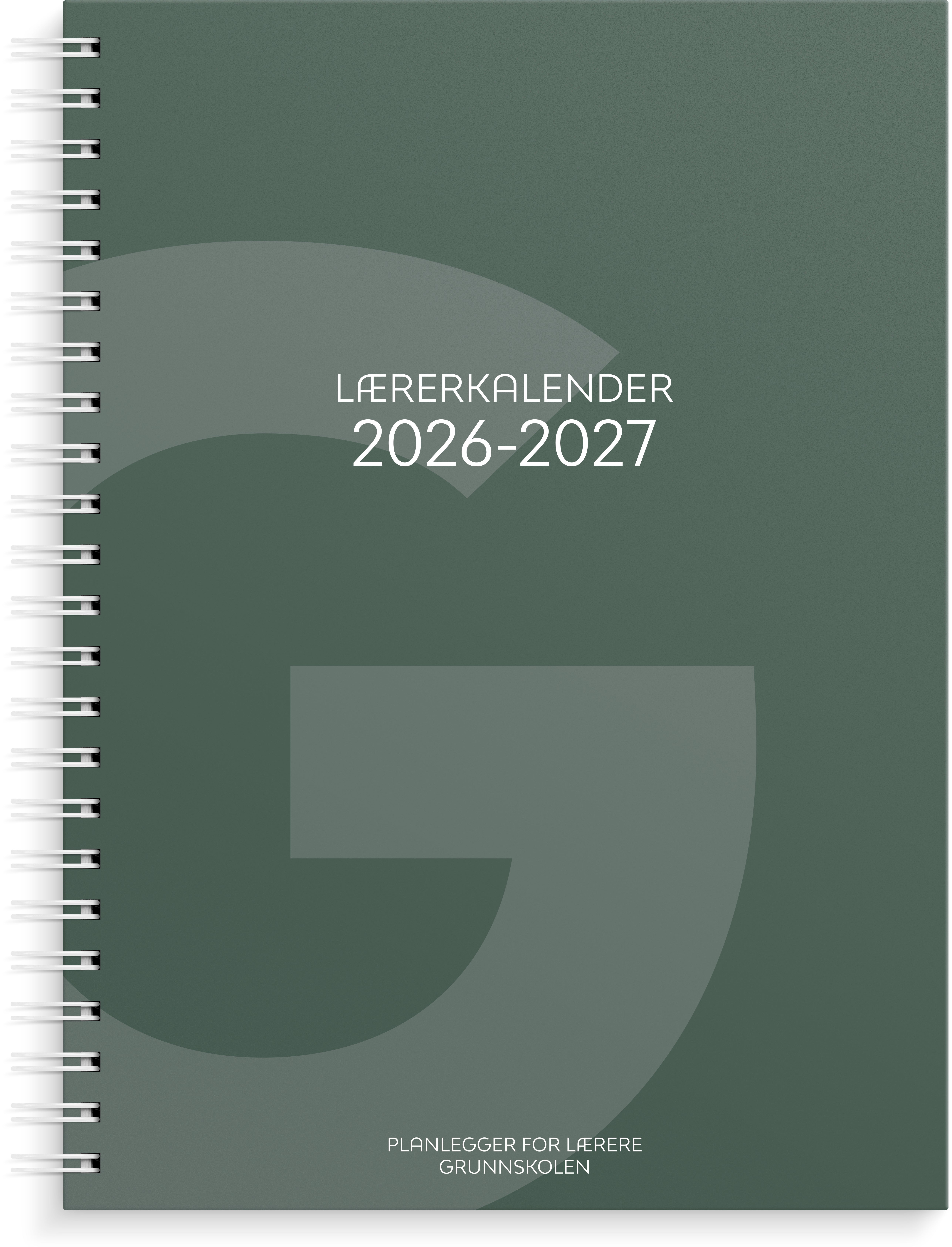 Lærerkalender A4 gr skole26/27 grønn