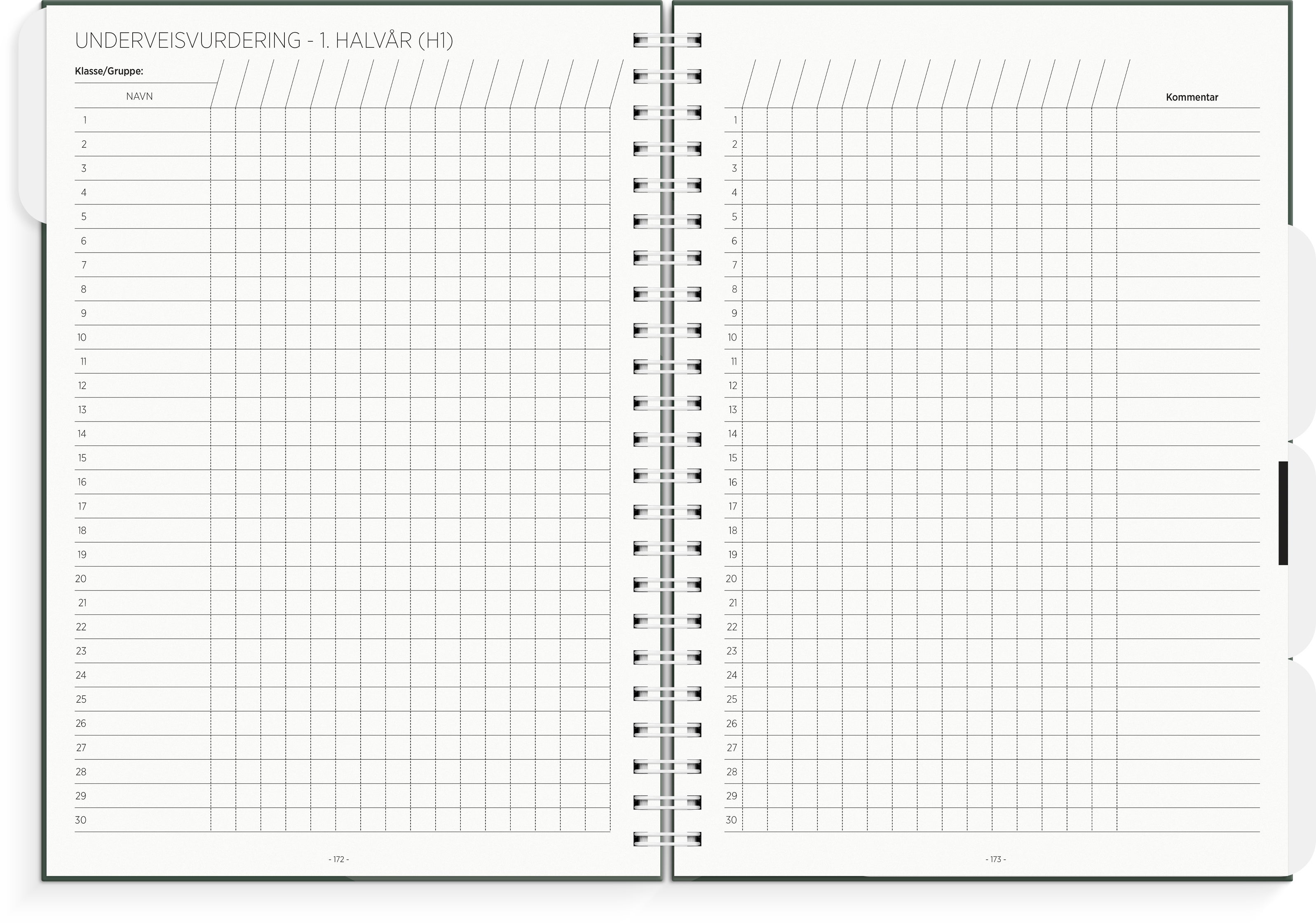 Lærerkalender A4 gr skole26/27 grønn