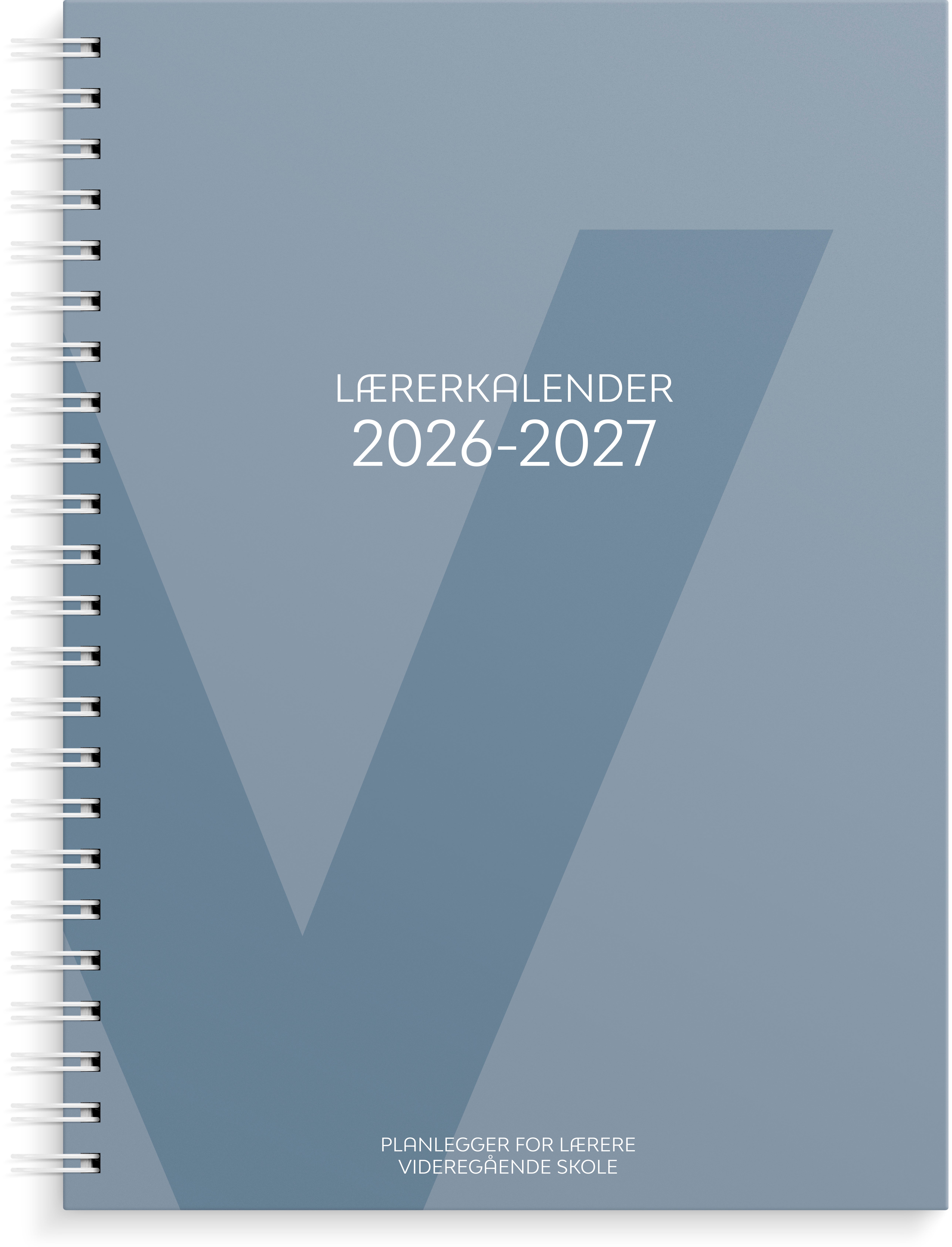 Lærerkalender A4 vg skole 26/27 blå