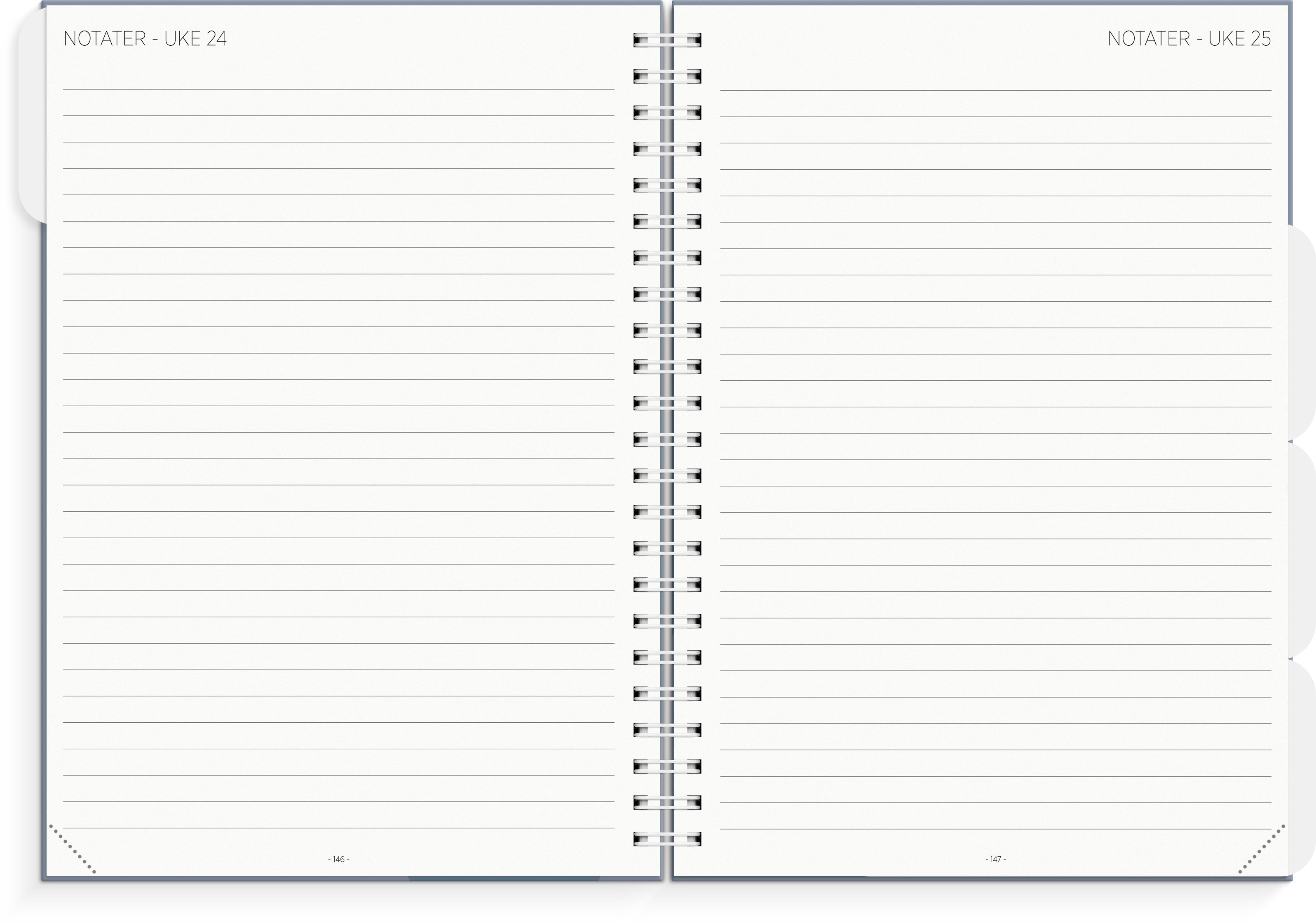 Lærerkalender A4 vg skole 26/27 blå