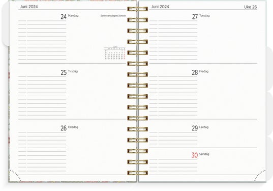 Kalender 24/25 Organizer & Notes blomst