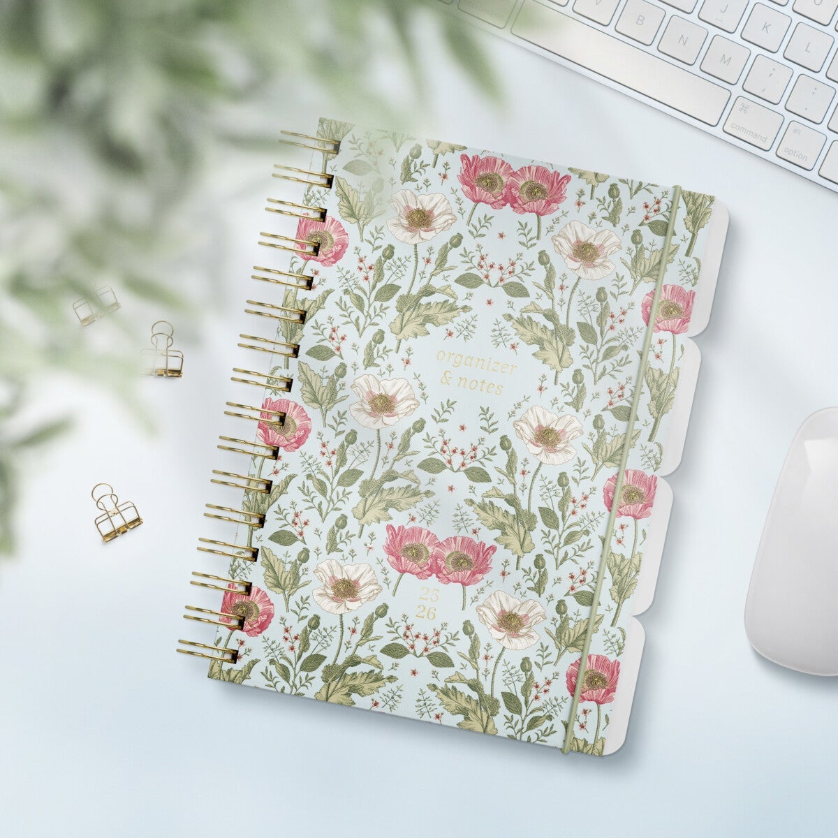 Organizer & Notes Grieg A5 25/26 blomst