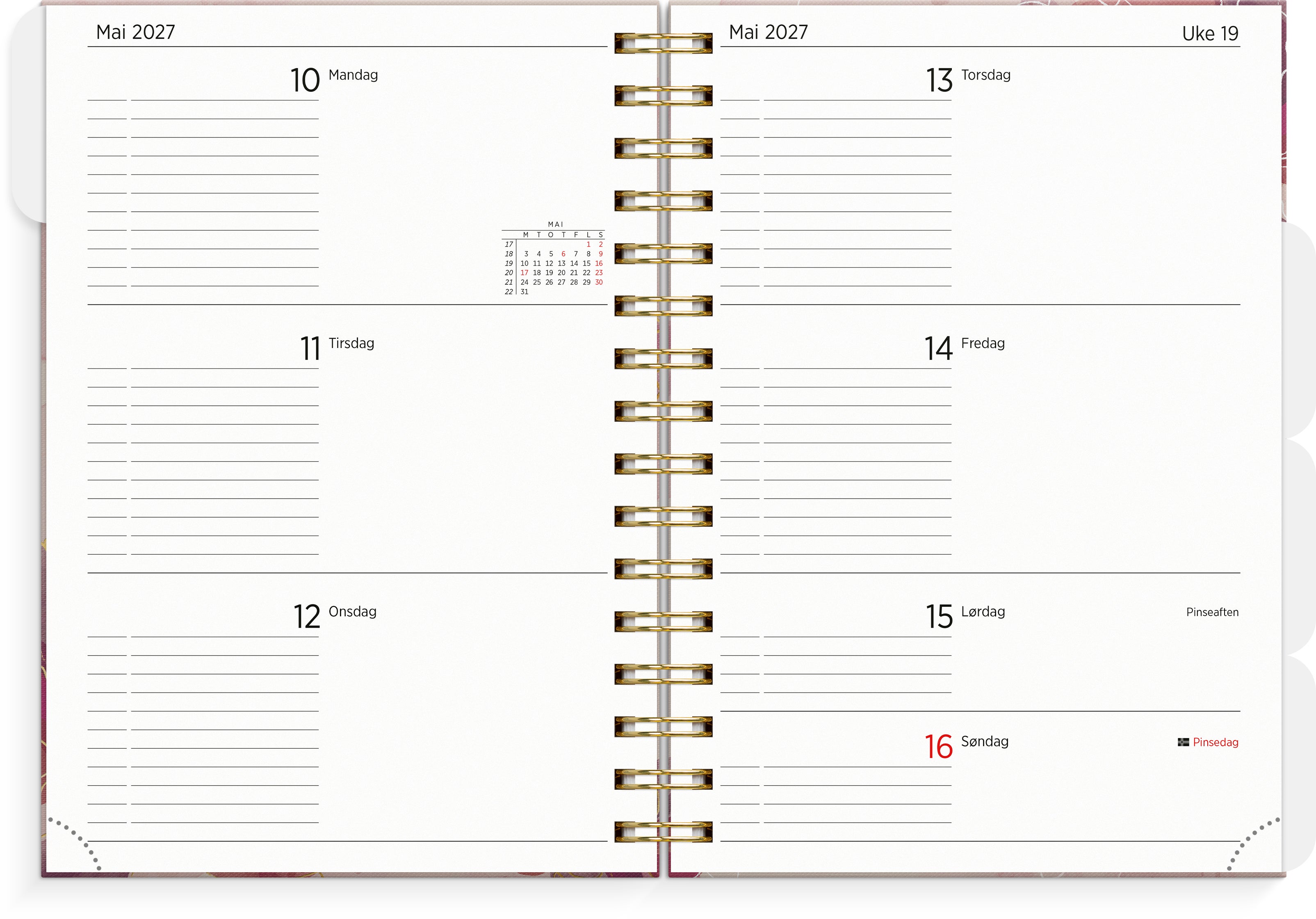 Organizer og Notes A5 26/27 Blossom