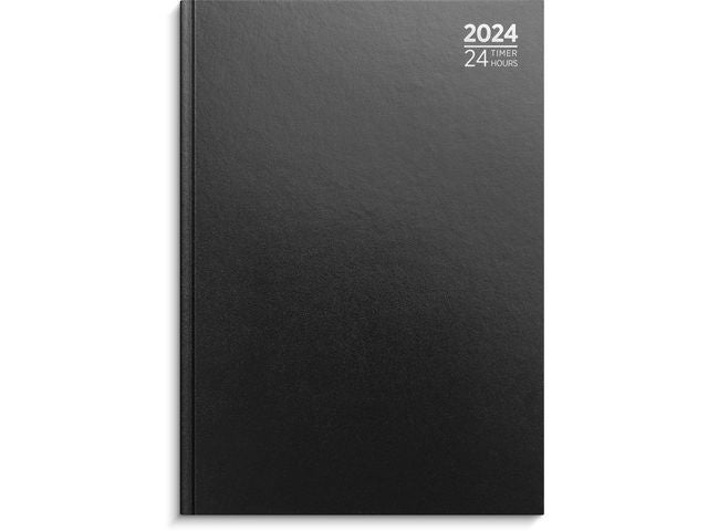 Dagbok Grieg 24 timer A4 2024 sort