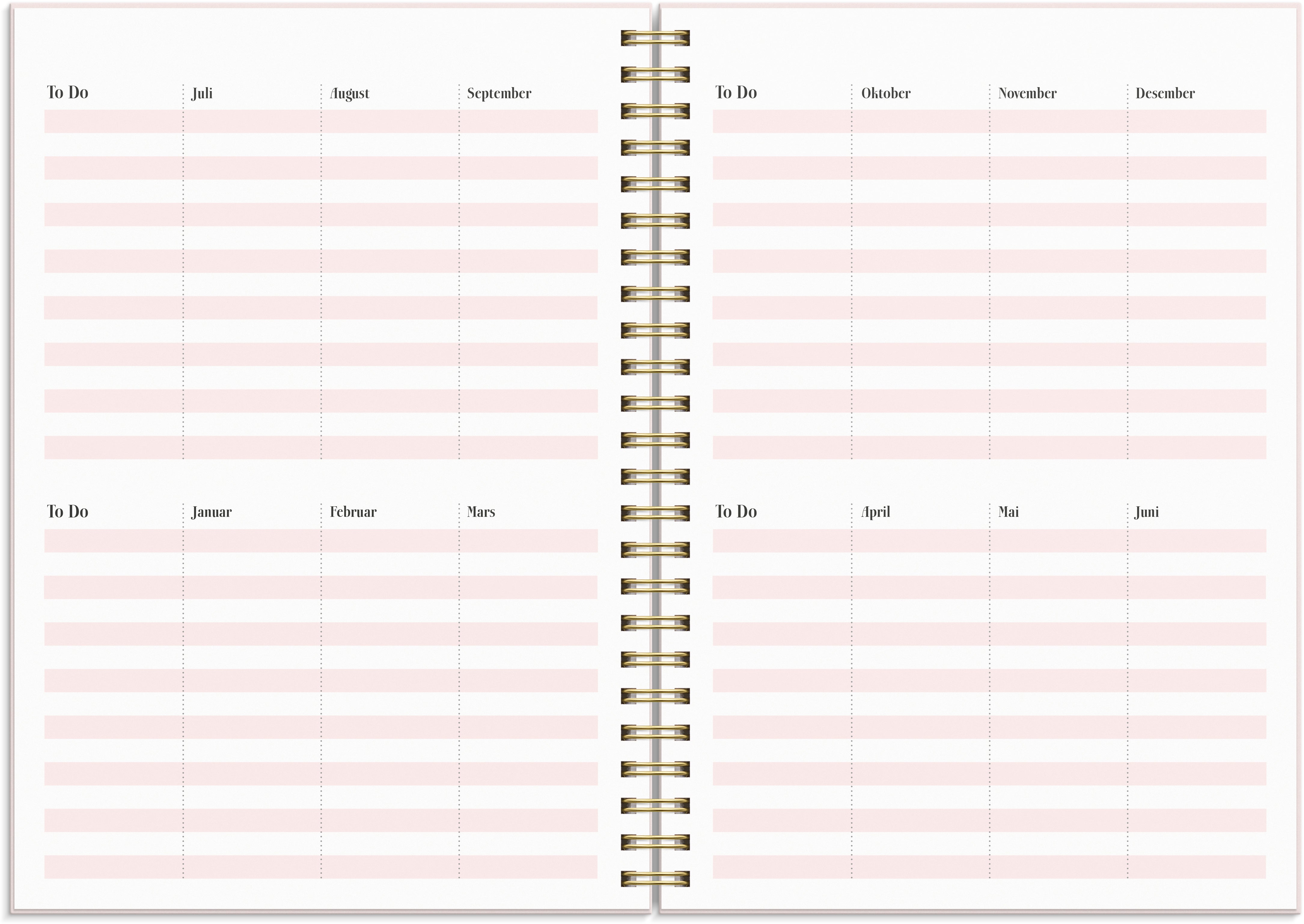 Life Planner Pink II Grieg A5 26/27