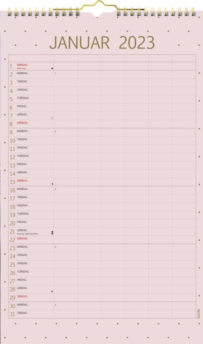 Veggkalender Grieg 22/23 Color