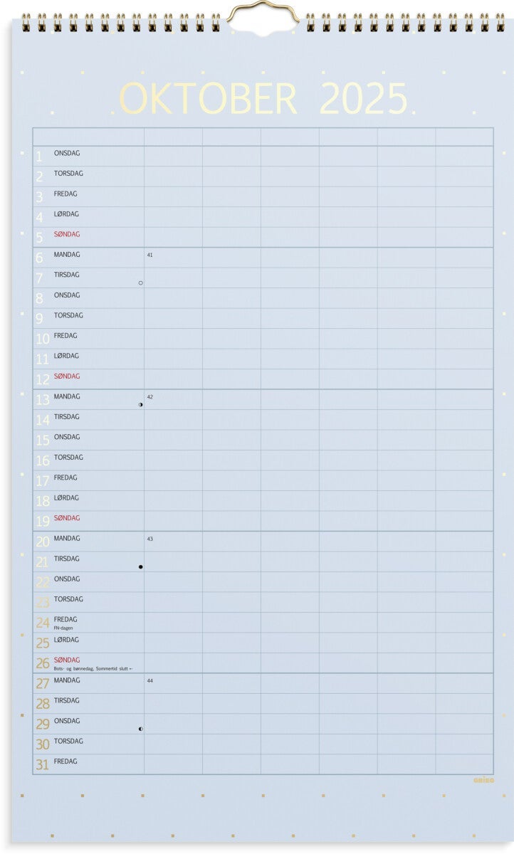 Familiekalender Grieg Color 25/26