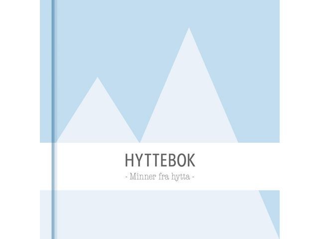 Hyttebok Grieg Ulinj. Kvadrat Lys blå