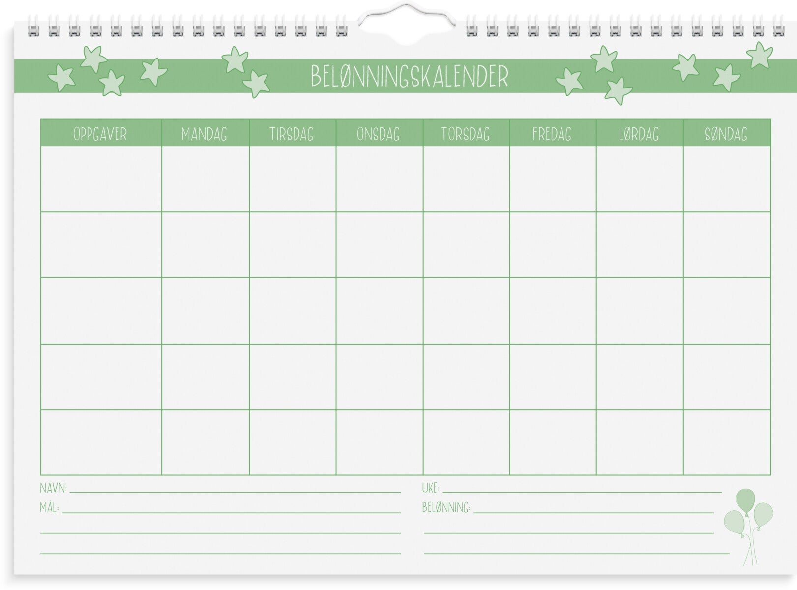 Belønningskalender Grieg vegg