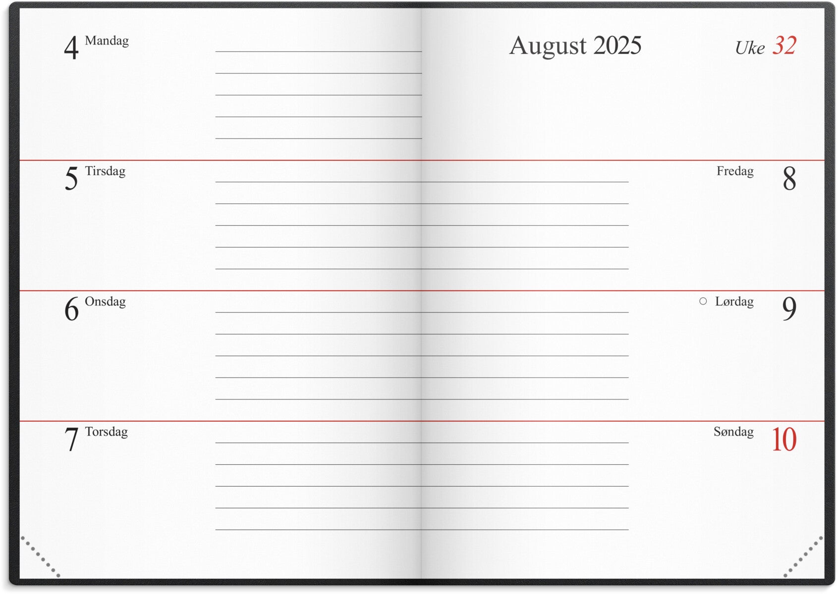 Ukekalender Grieg Mini sort 2025 plast