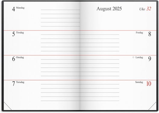 Ukekalender Grieg Mini sort 2025 plast