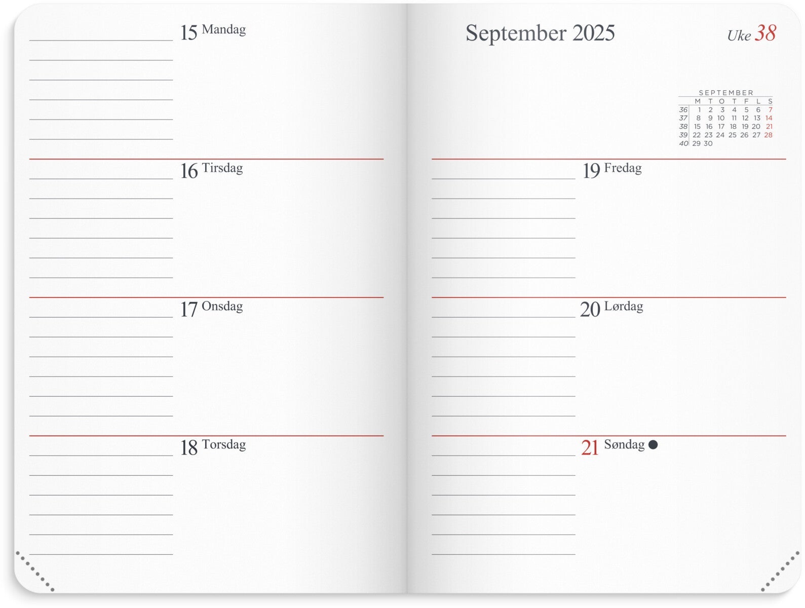 Ukekalender Grieg Gemini Lite sort 2025