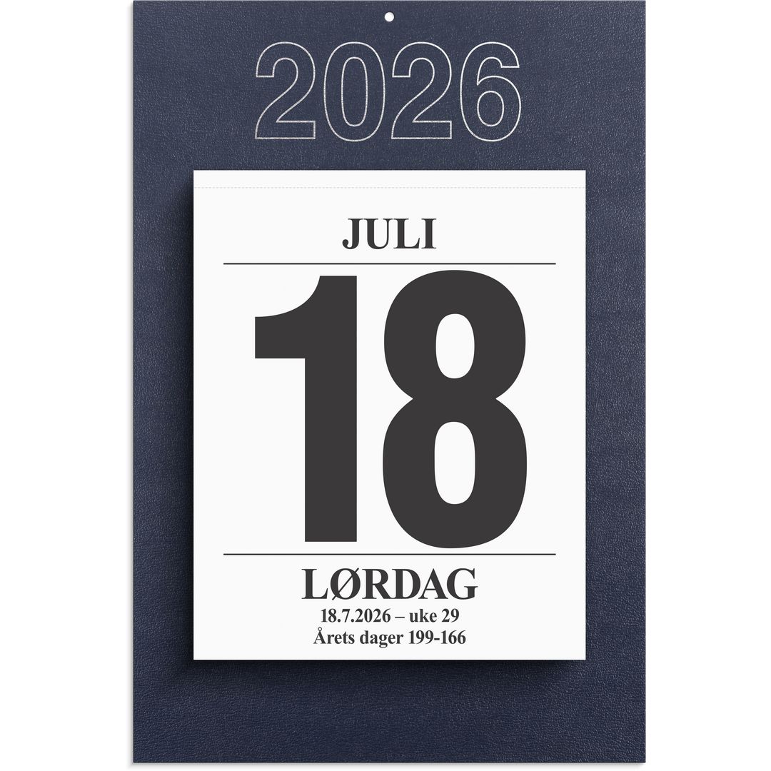 Avrivningskalender Grieg 2026 stor m/plate